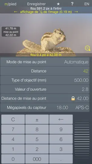 Capture d'écran de Focus Lt Hyperfocale sur iPhone 2