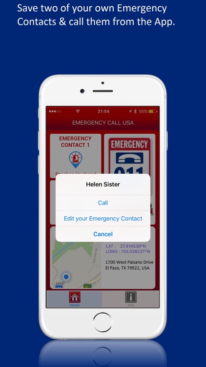 EMERGENCY CALL USA: Call 9-1-1 & Contacts