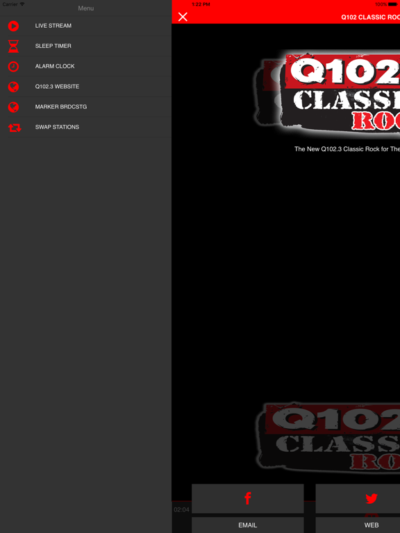 Screenshot #5 pour Q102.3 CLASSIC ROCK KRHQ APP