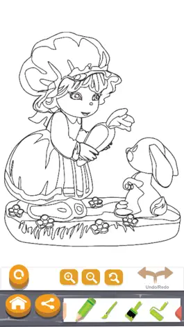 Game screenshot Принцесса Принц Краска Рисовать Раскраска Малыша hack