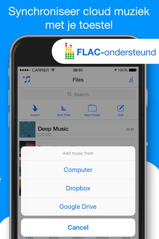 Musicloud - MP3 and FLAC Music Player for Clouds screenshot 3