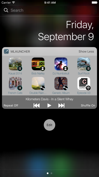 Screenshot #1 pour Music Launcher with Widget