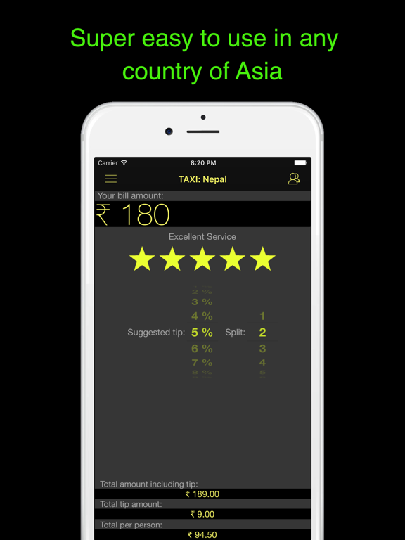 Asia Tip Calculator - for all Asian countriesのおすすめ画像3