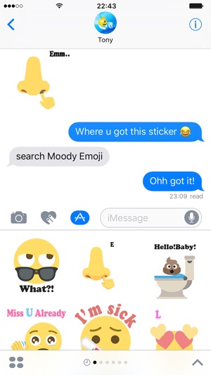 Moody Emoji- Funny GIF Emoji By Emooji(圖2)-速報App