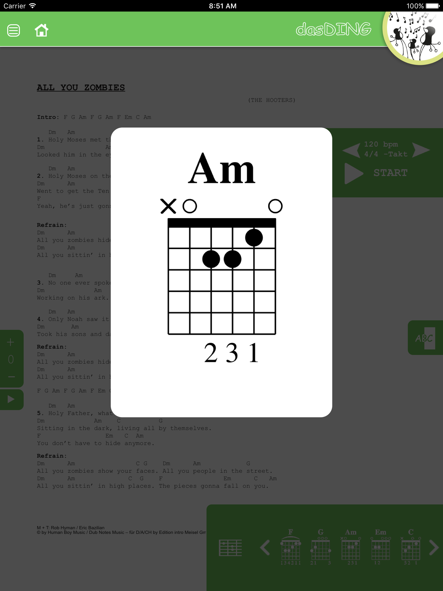 dasDing 1 Songbook screenshot 8