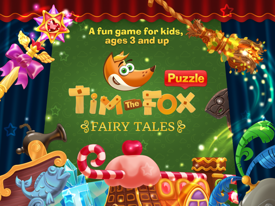 Tim the Fox - Puzzle - Fairy Tales Free iPad screenshot