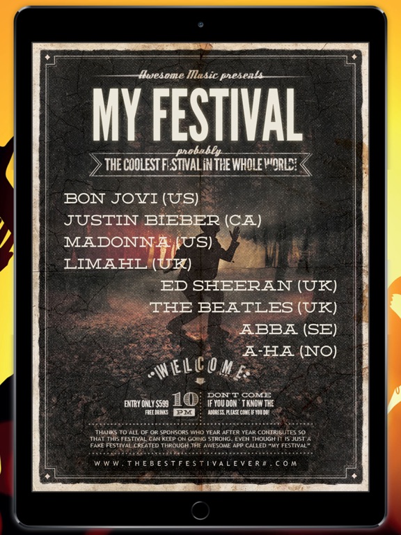 Screenshot #5 pour My Festival - Créez de fausses affiches de festival de musique