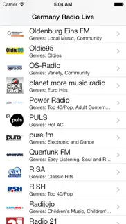 germany radio live (deutschland - deutsch / german radio) iphone screenshot 3