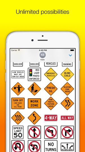 US Road Signs for iMessage(圖3)-速報App