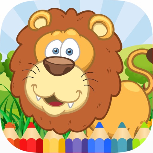 Animals Coloring Pages for Kids HD iOS App