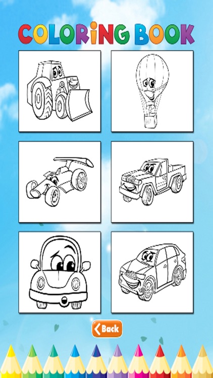 Car Art Coloring Book - Activities for Kids screenshot-4