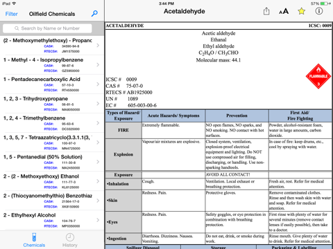 Chemical Safety Data Sheets - ICSC iPad screenshot 4 - Medical app