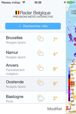 Neerslag Radar Belgie screenshot 3