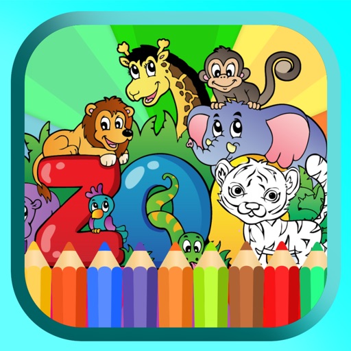 Coloring Book Of Animals Painting & Drawing Pages Icon