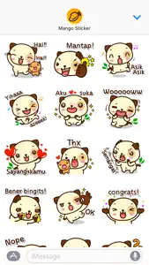 Pandadog (Bahasa Indonesia) - Mango Sticker screenshot #2 for iPhone