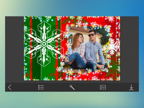 Holiday Xmas Photo Frame - Picture Editorのおすすめ画像3