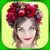 Flower Crown Fashion Accessories & Hair.style Photo Montage - Virtual Sticker.s for Beauty Make.over