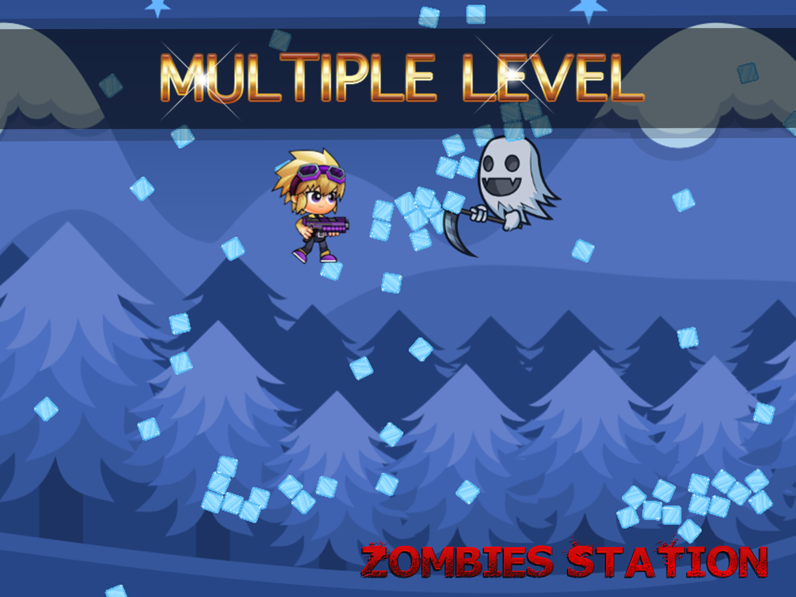 Zombies Station 2D - Shooting Ghost of Seoul screenshot 9