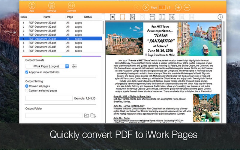 Screenshot #3 pour PDF to MS Office iWork Suite