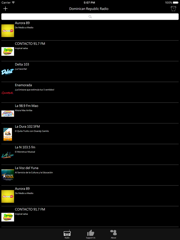 Dominican Radio iPad screenshot 1 - Entertainment app