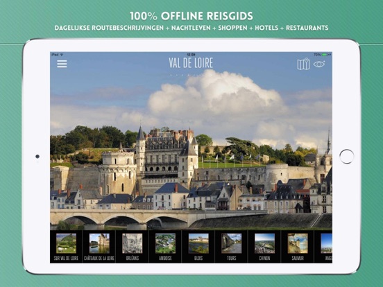 Val de Loire Visitor Guide iPad app afbeelding 1