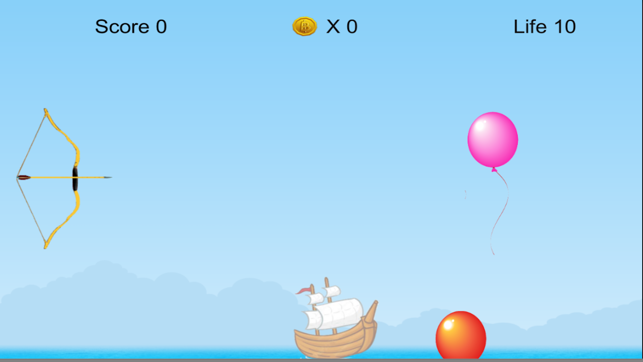 Balloon Hit HD, game for IOS