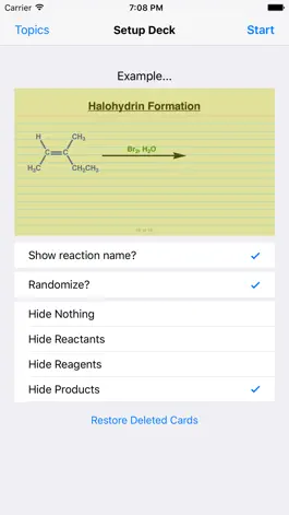 Game screenshot Learn Organic Chemistry Reaction Cards 1 hack