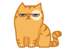 Say 'hello' to Grumpy Cat Sticker