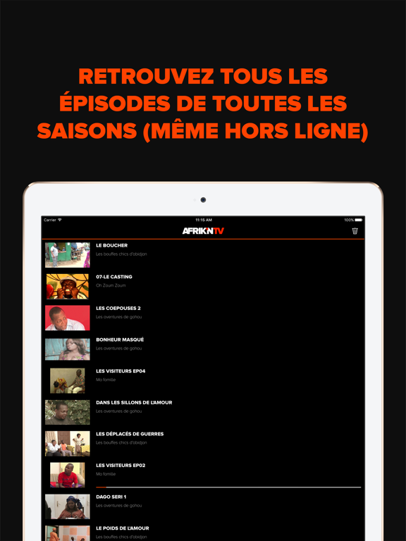 Screenshot #5 pour AfriknTV - Actualités et Séries d'Afrique