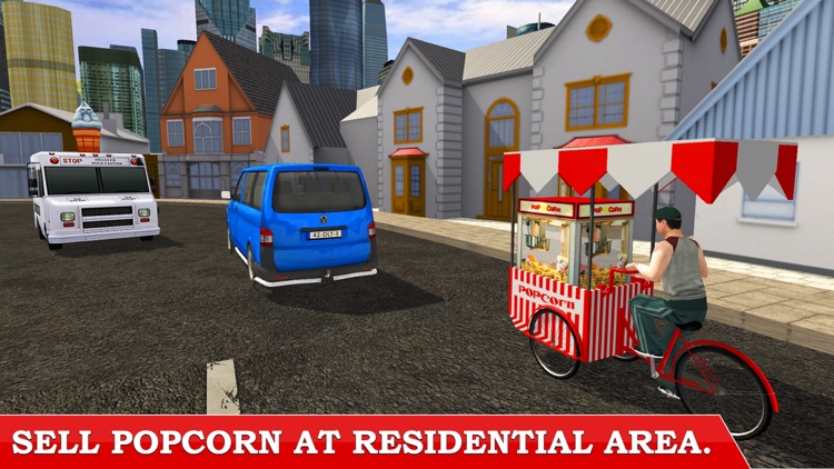 Popcorn Hawker 3D Simulation –Be City Delivery Boy