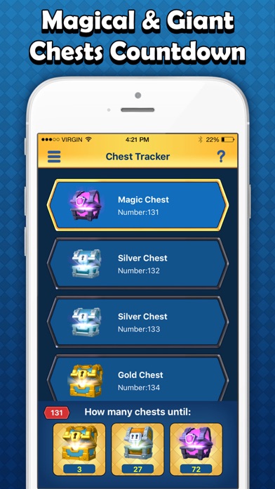 Screenshot #2 pour Chest Tracker for Clash Royale - Track Chest Cycle