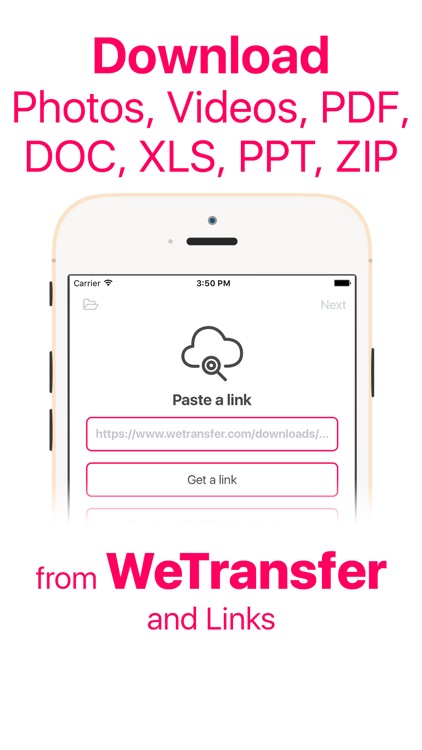 WeDownload for WeTransfer