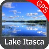 Lake Itasca Minnesota GPS fishing map offline