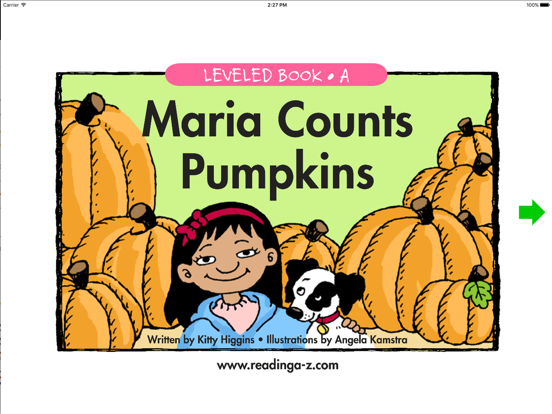 Screenshot #4 pour Maria Counts Pumpkins - LAZ Reader [Level A-K]