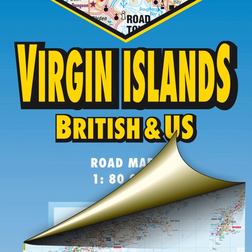 Virgin Islands. Road map. icon