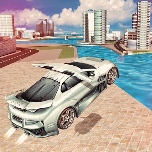 Grand City Real Sport Car Flying Simulator PRO Icon