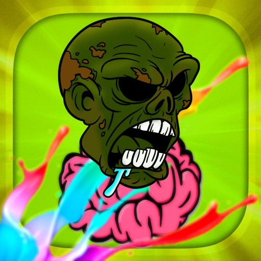 Zombie Coloring Pages - Excited Learning Paint Ghost for Student Icon