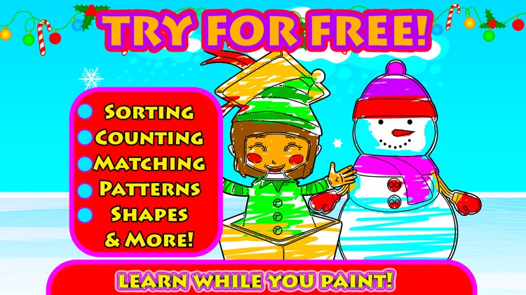 Xmas Coloring Book Pages for boys, girls & adults screenshot-4