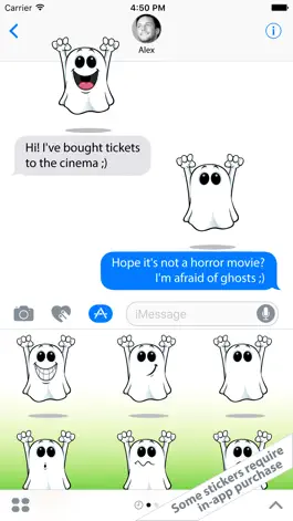 Game screenshot Little Ghosts  – funny Stickers Smileys & Emoji apk