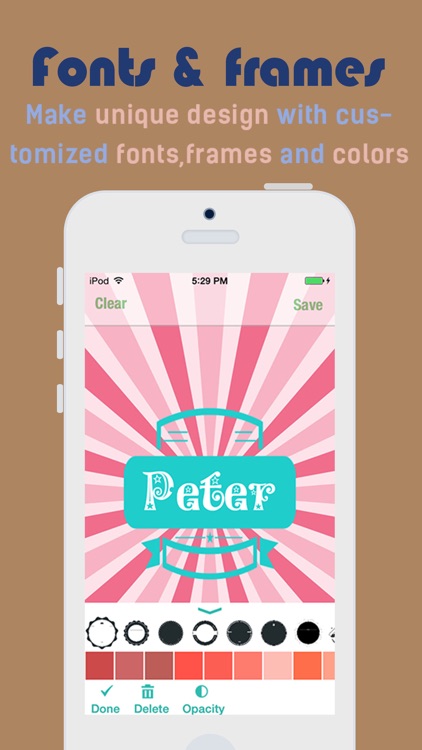 iMonogram Lite - Create your own custom wallpapers and backgrounds