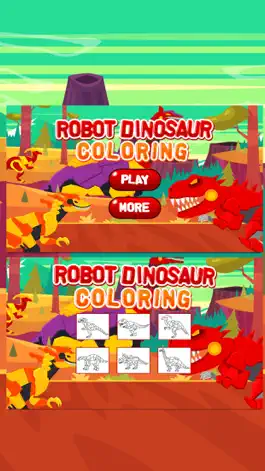 Game screenshot Robot Dinosaur Coloring mod apk