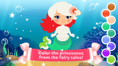 How to cancel & delete Tim the Fox - Paint the Princess coloring for girl from iphone & ipad 2