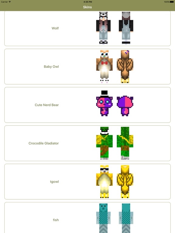 Animal Skins for Minecraft PE - Cape Skins MCPE - AppRecs