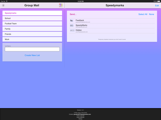 Screenshot #4 pour Group Mail App