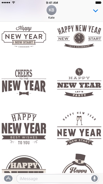 New Year's Eve - Stickers