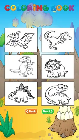 Game screenshot Dinosaur Coloring Book All Pages Free For Kids HD mod apk