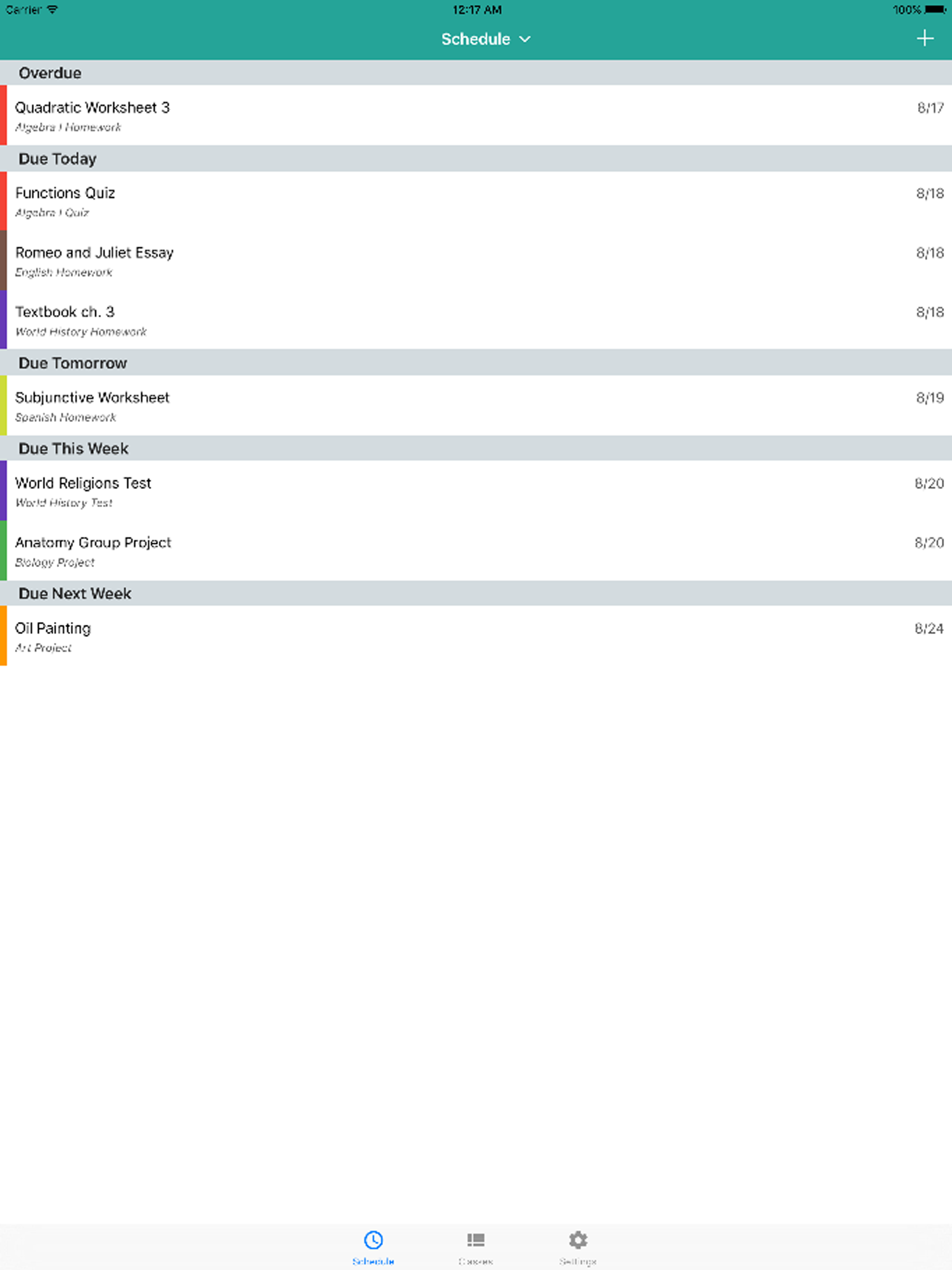 Egenda - Homework Manager
