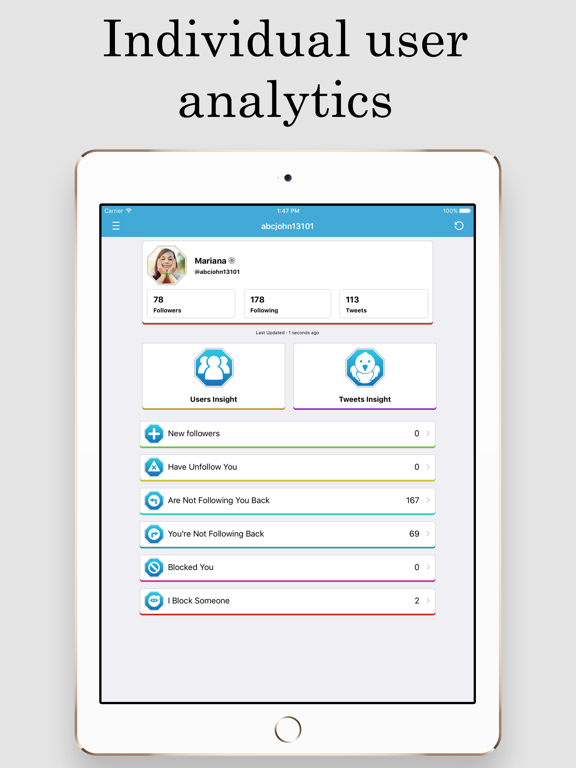 Screenshot #4 pour TwitStats – Tracker and Insights Tool for Twitter