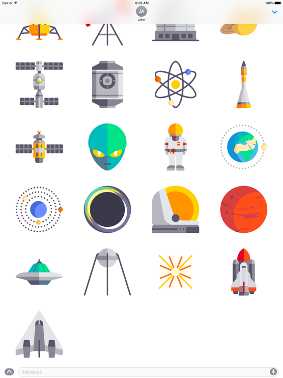 Screenshot #6 pour Space Stickers Limited Edition for Messages