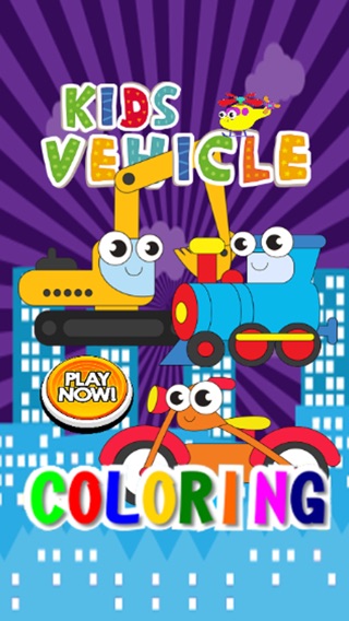 Vehicle color book free crayon games for toddler 2のおすすめ画像1